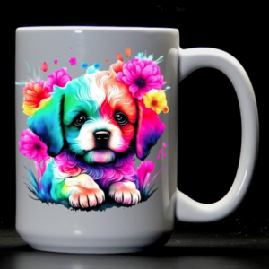 Color Flower Puppy