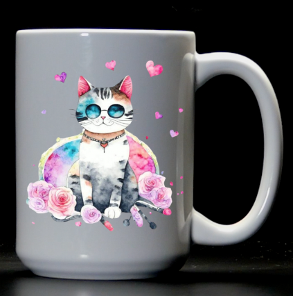 Cute Rose Cat